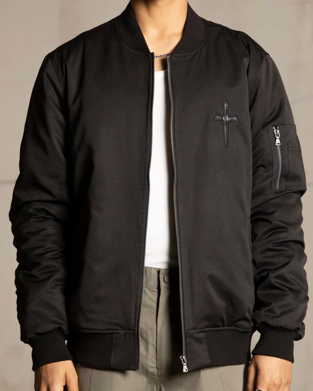 Saint Morta Flight Jacket Black