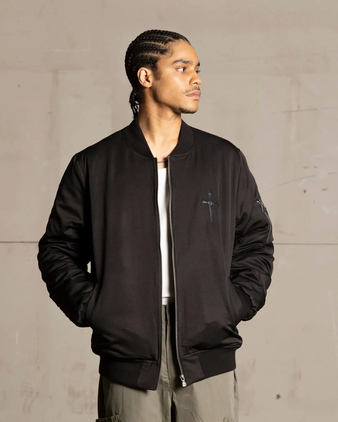 Saint Morta Flight Jacket Black