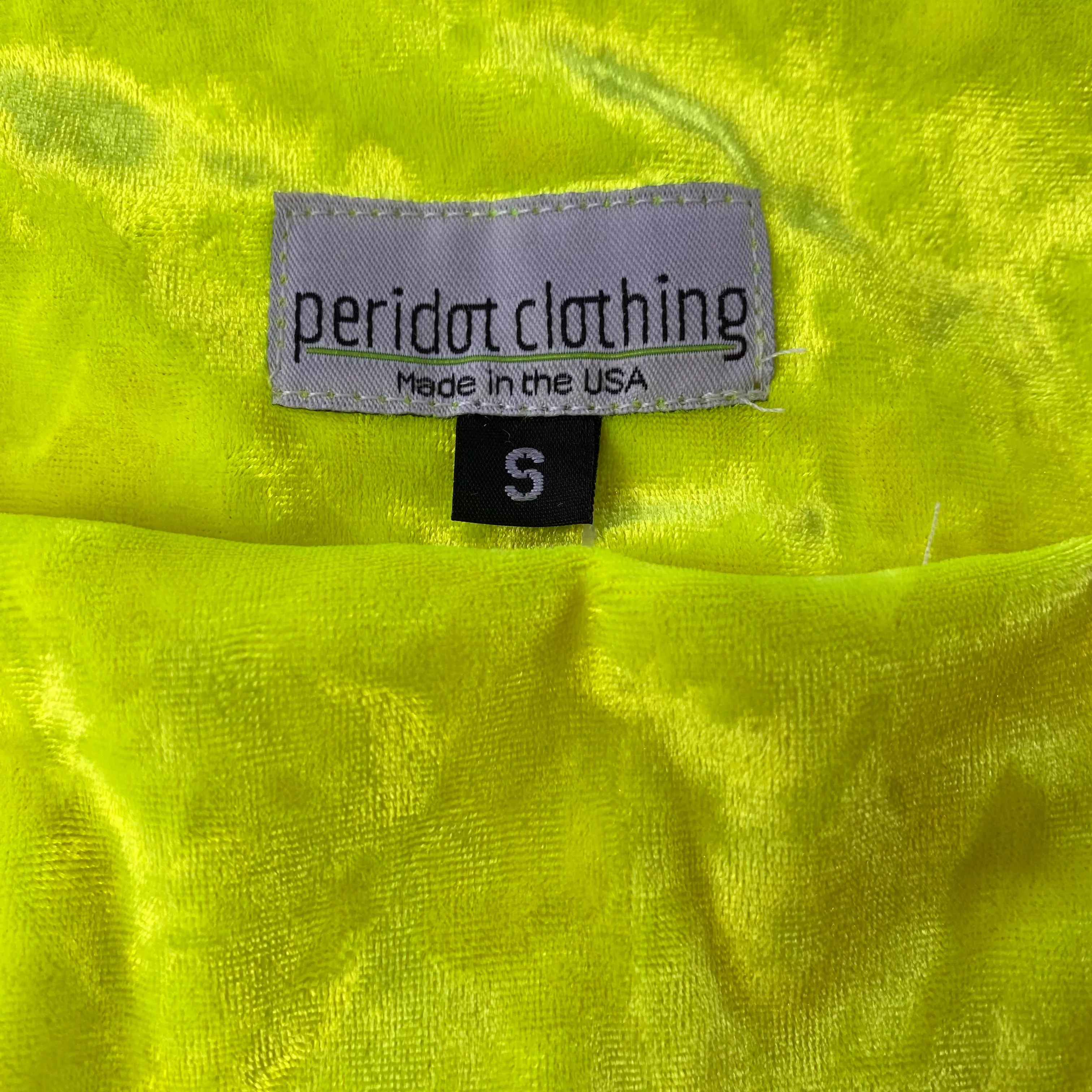 SALE - Skater Skirt - Neon Yellow Crushed Velvet