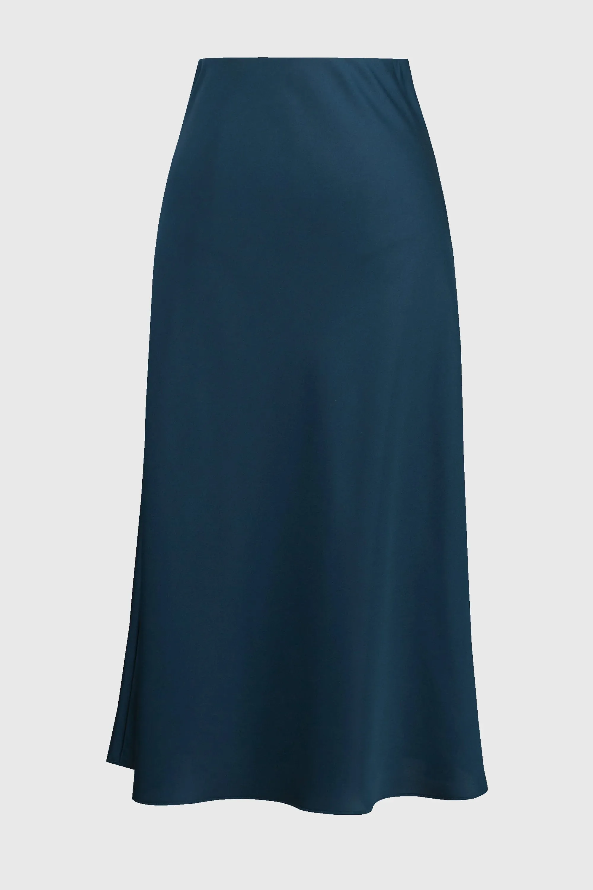 Satin A-Line Skirt