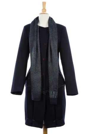 Selection Wool Trench Coat With Scarf