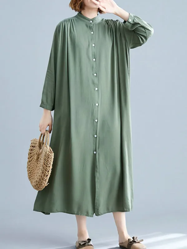 She's All Tiki Midi Shirt Dress