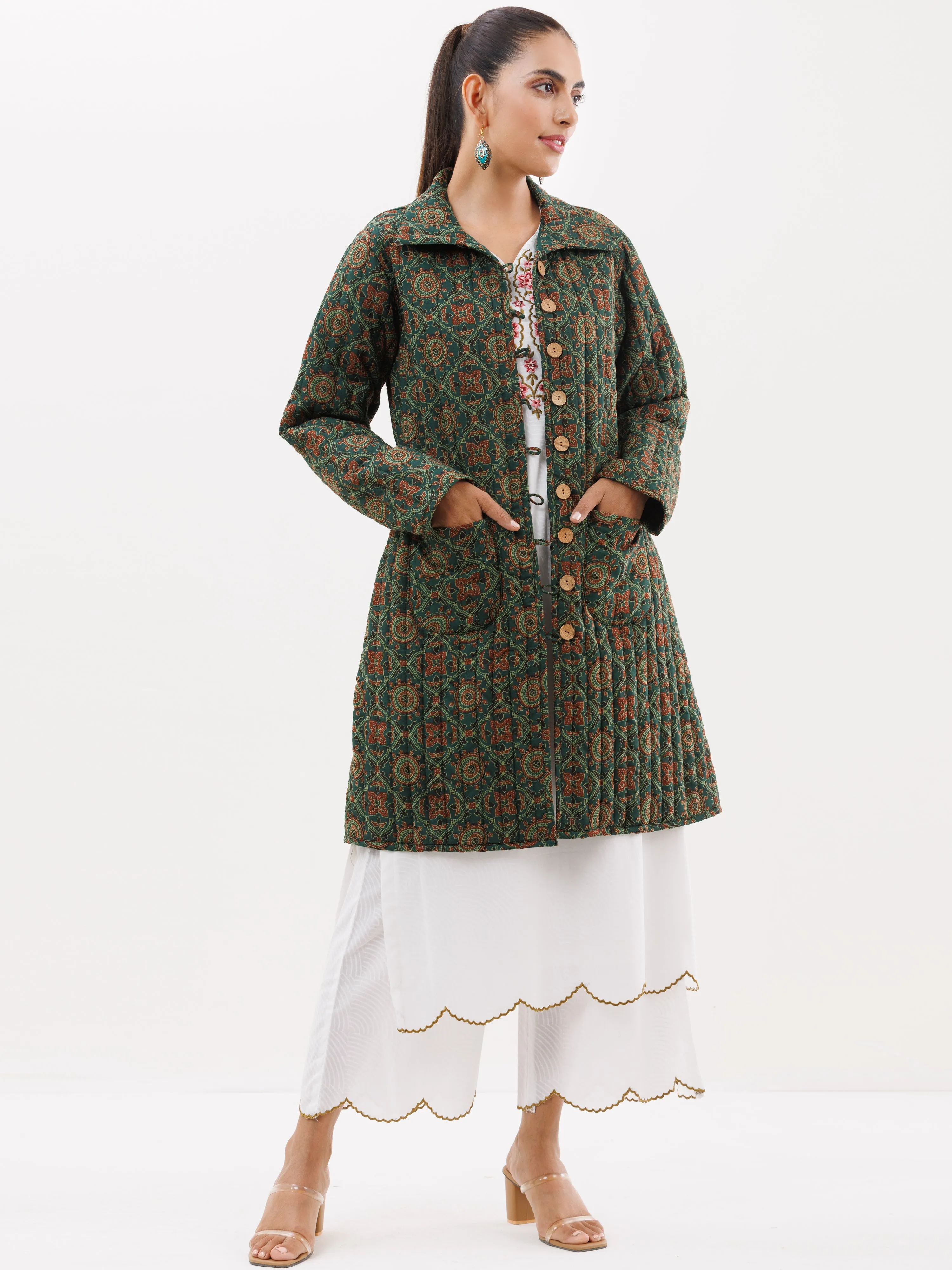 Shishir Noori Ajrakh Quilted Reversible Jacket