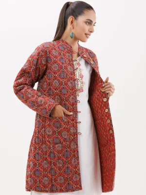 Shishir Nutan Ajrakh Quilted Reversible Jacket