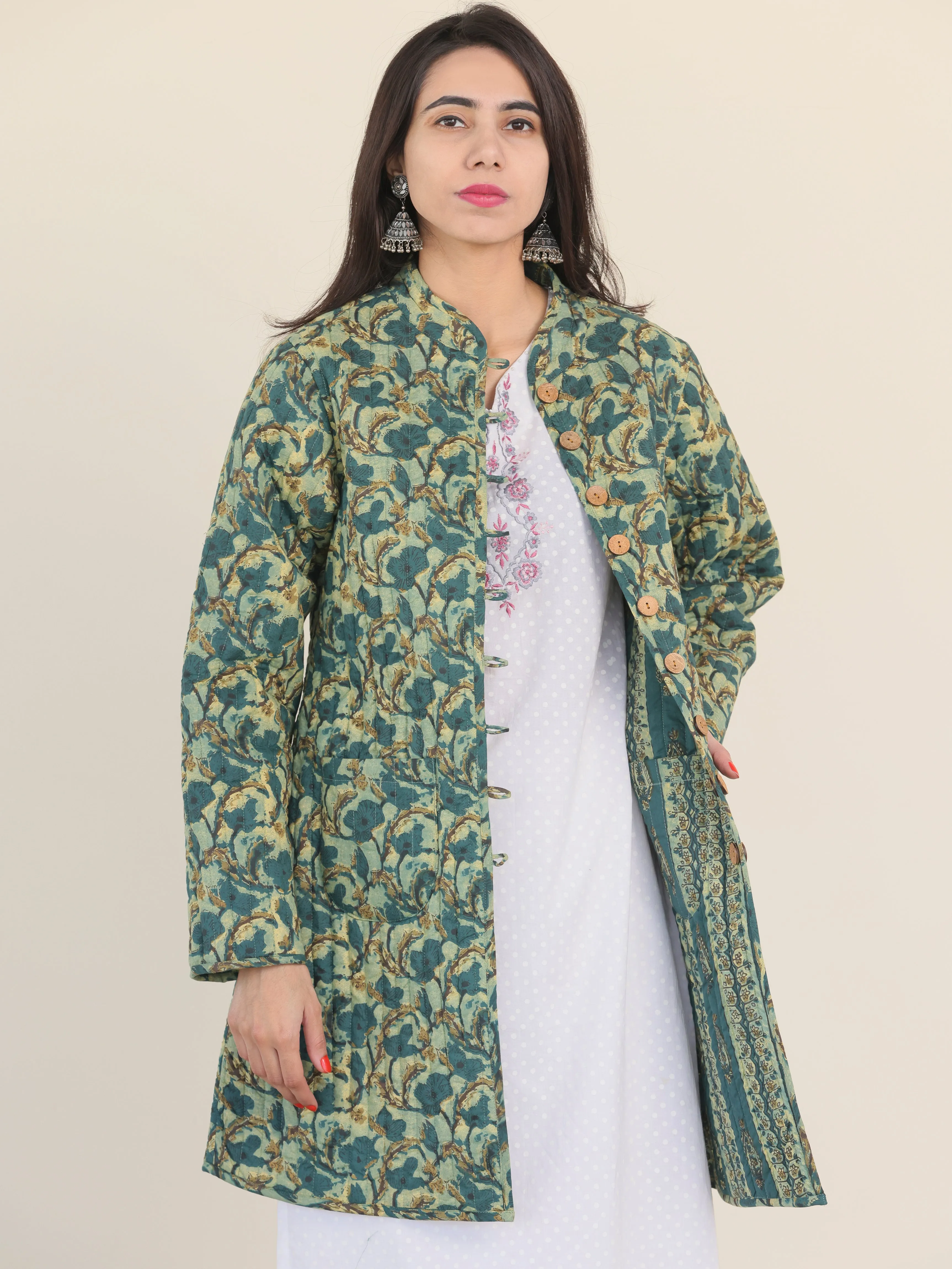 Shishir Yahvi Ajrakh Quilted Reversible Jacket