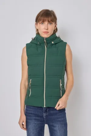 Sleeveless Jacket Green