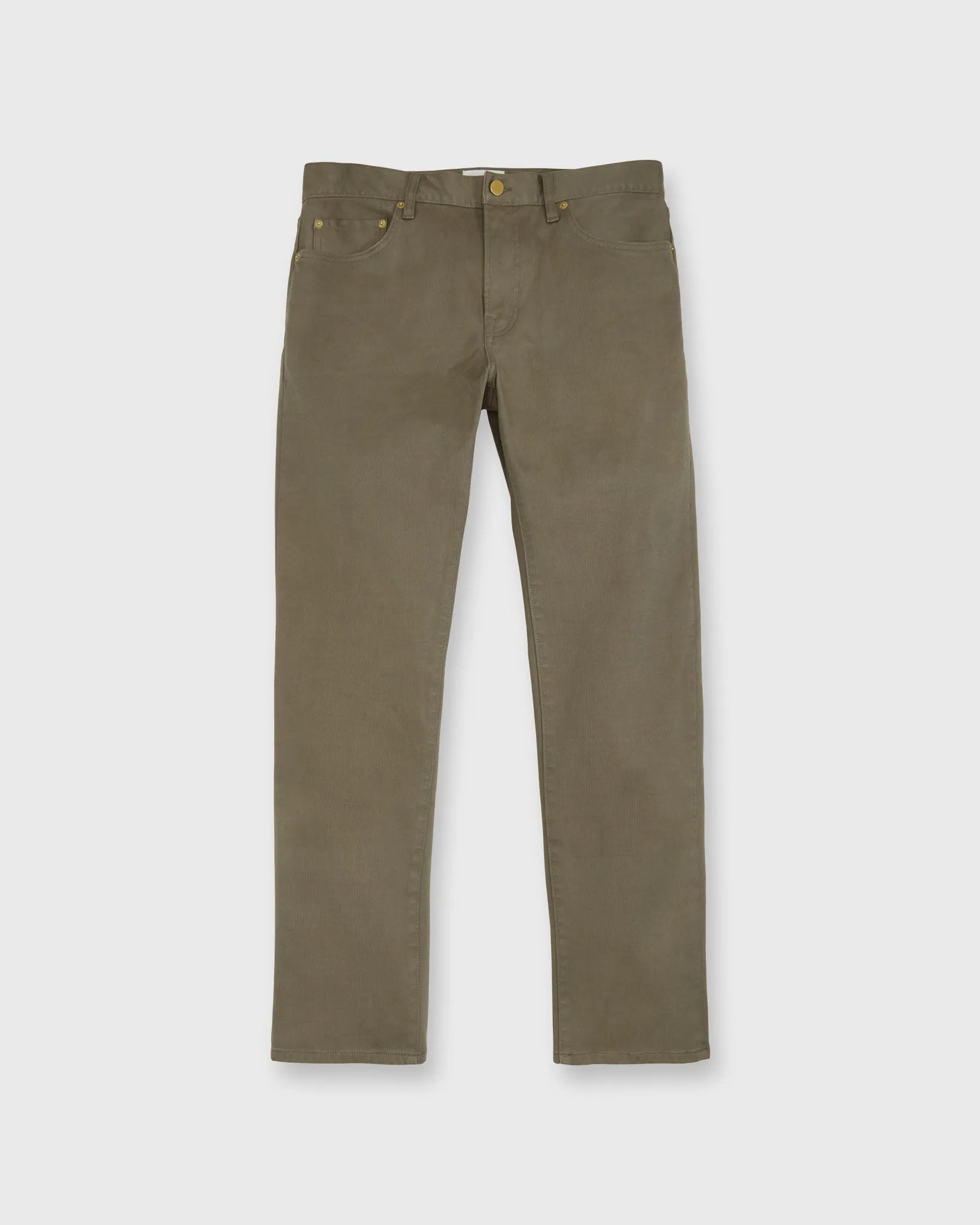 Slim Straight 5-Pocket Pant in Mushroom Bedford Cord