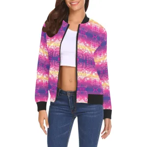 Soleil Overlay Bomber Jacket for Women