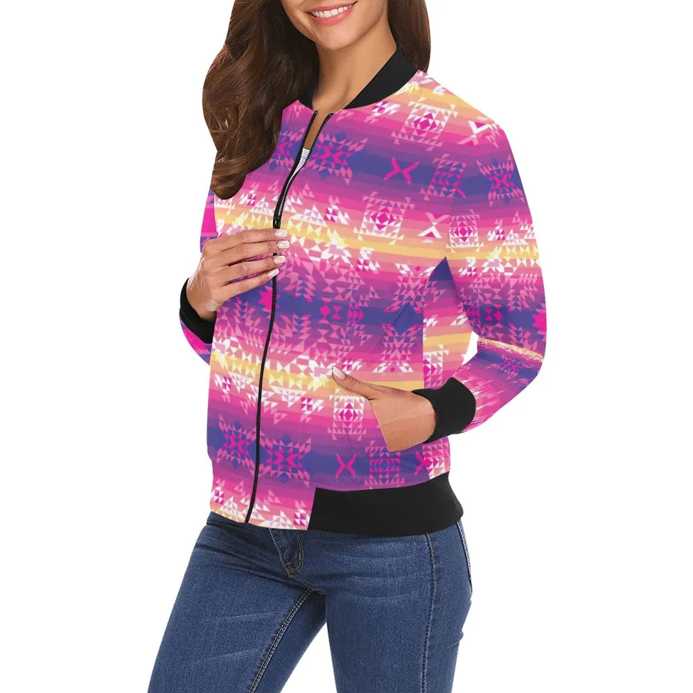 Soleil Overlay Bomber Jacket for Women