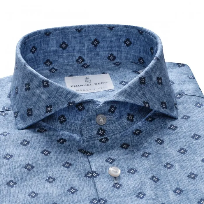 Summer Textured Hybrid Shirt SF17435 Navy