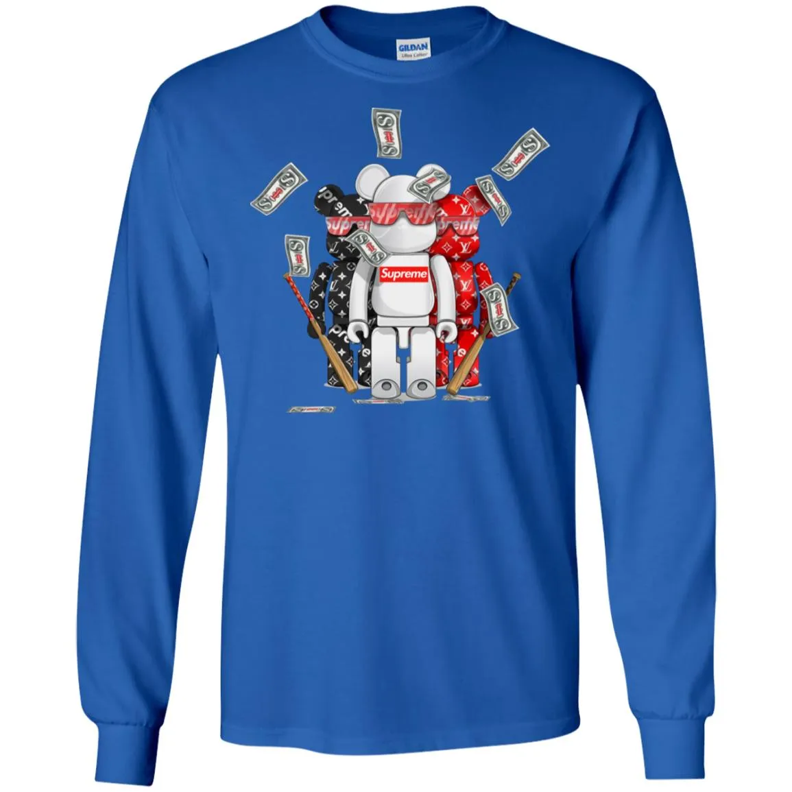 Supreme Lego Robot T-shirt Men Long Sleeve Shirt