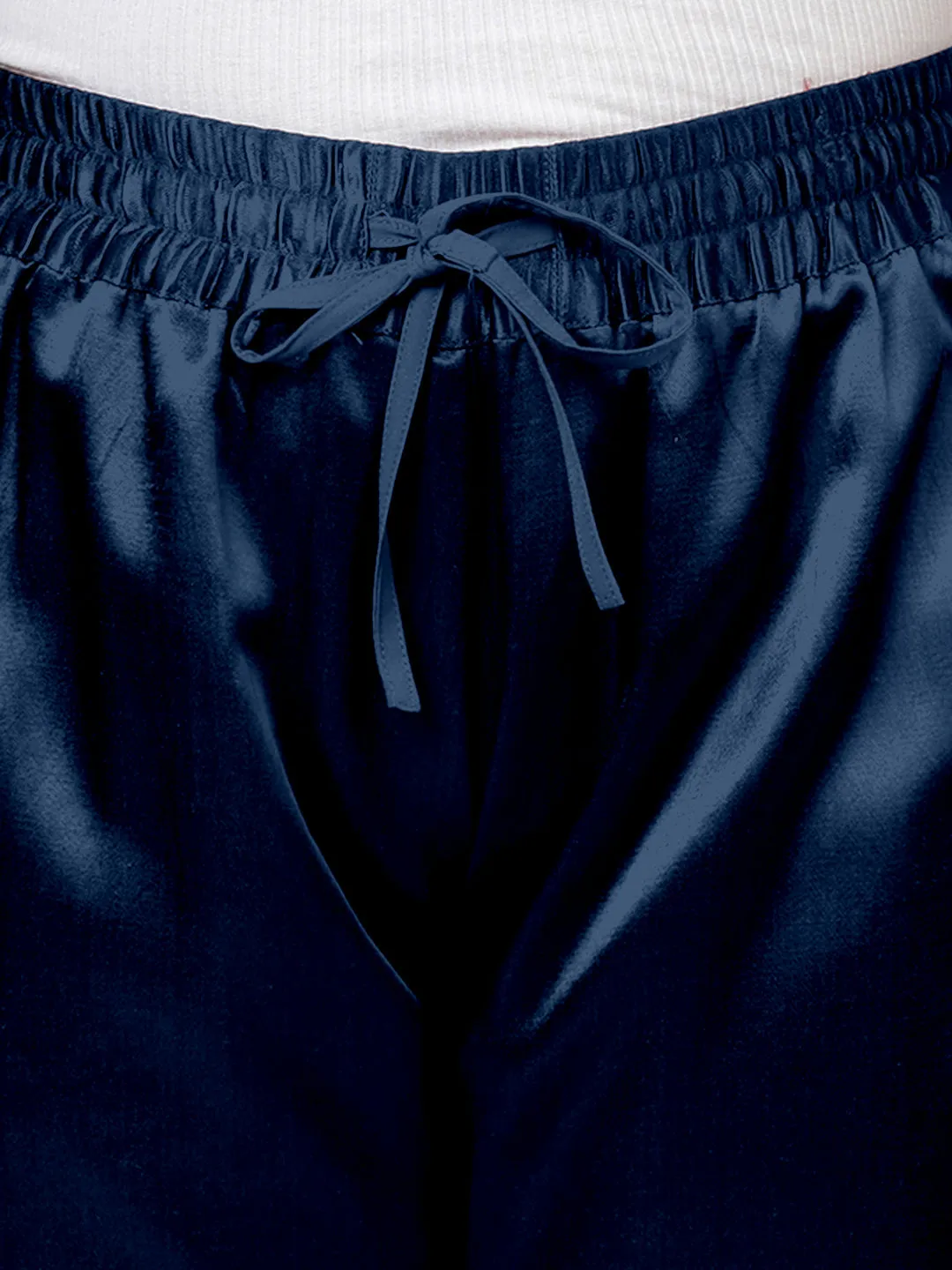 Swara x Tyohaar | Midnight Blue Mashru Silk Pants