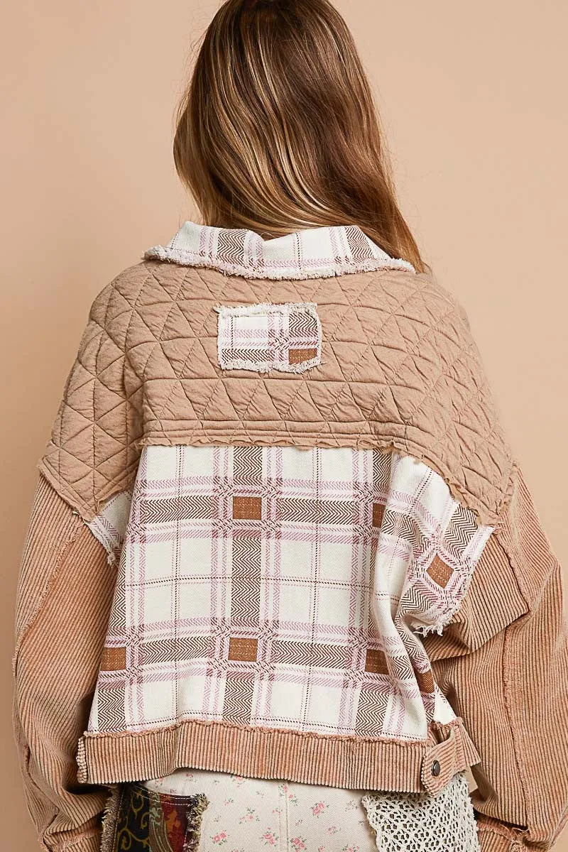 Teddy Bear Quilted Corduroy Jacket | POL