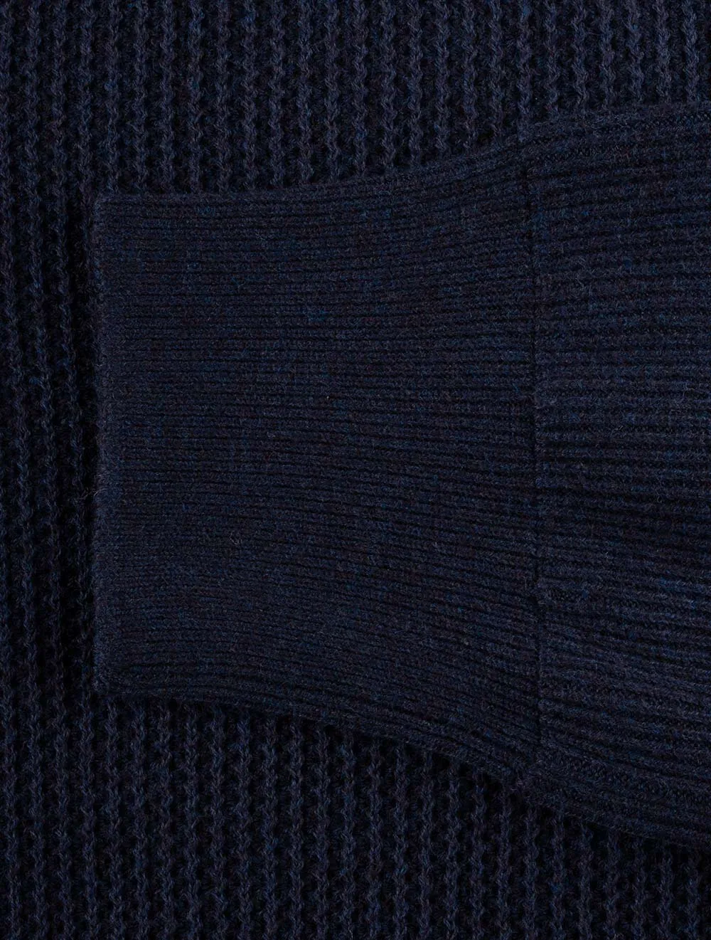 Textured Crewneck Jumper Cruise Navy