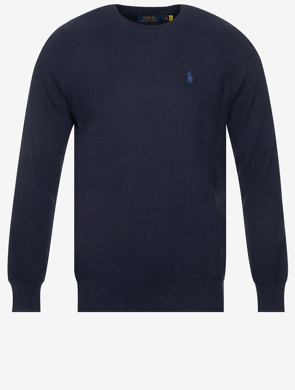 Textured Crewneck Jumper Cruise Navy