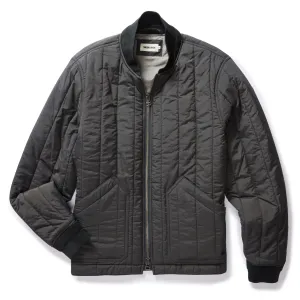 The Able Jacket in Faded Black Quilted Nylon