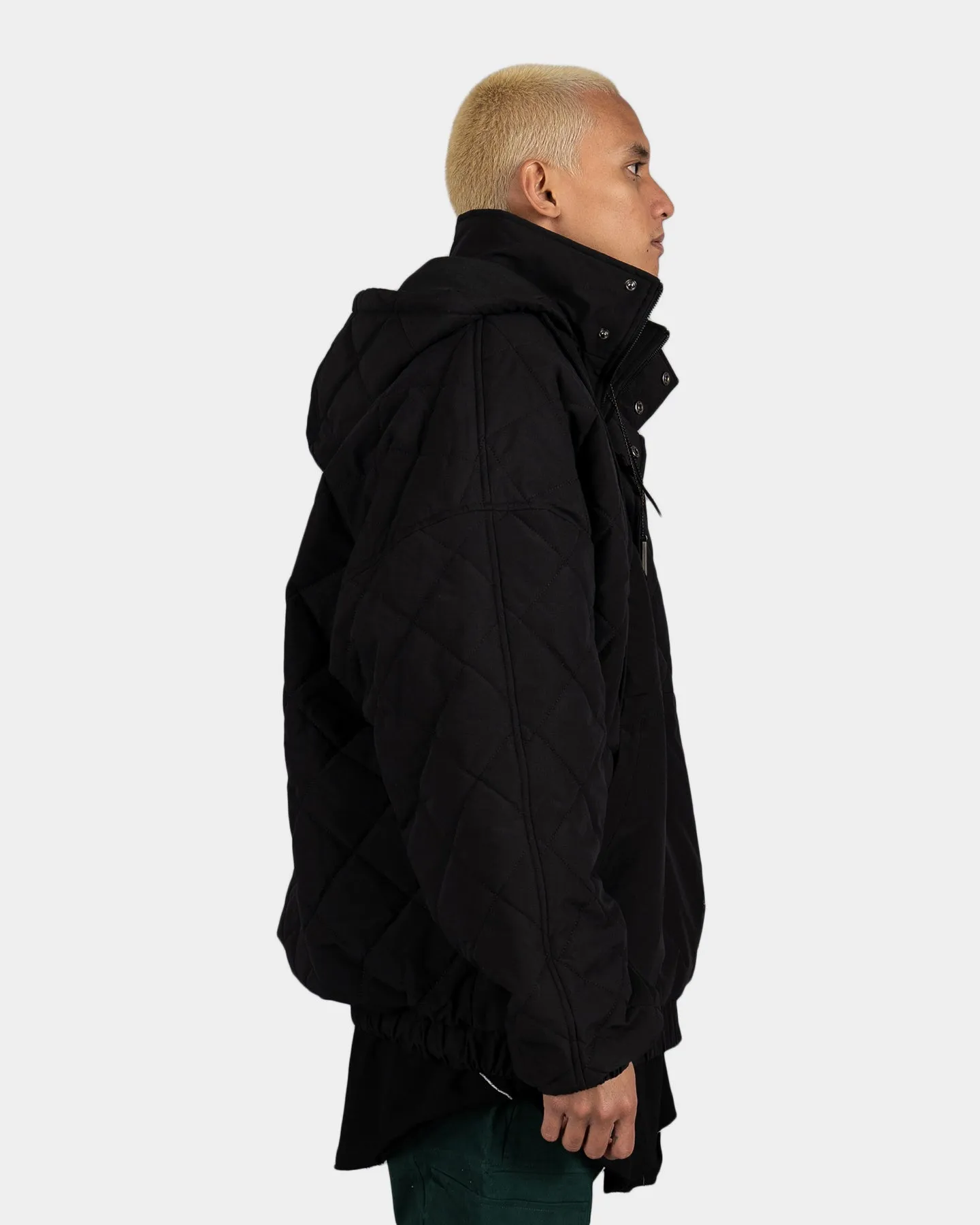 The Anti Order Insignia Quilted Anorak Jacket Black