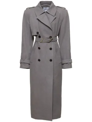 The Attico   Belted long trench coat 