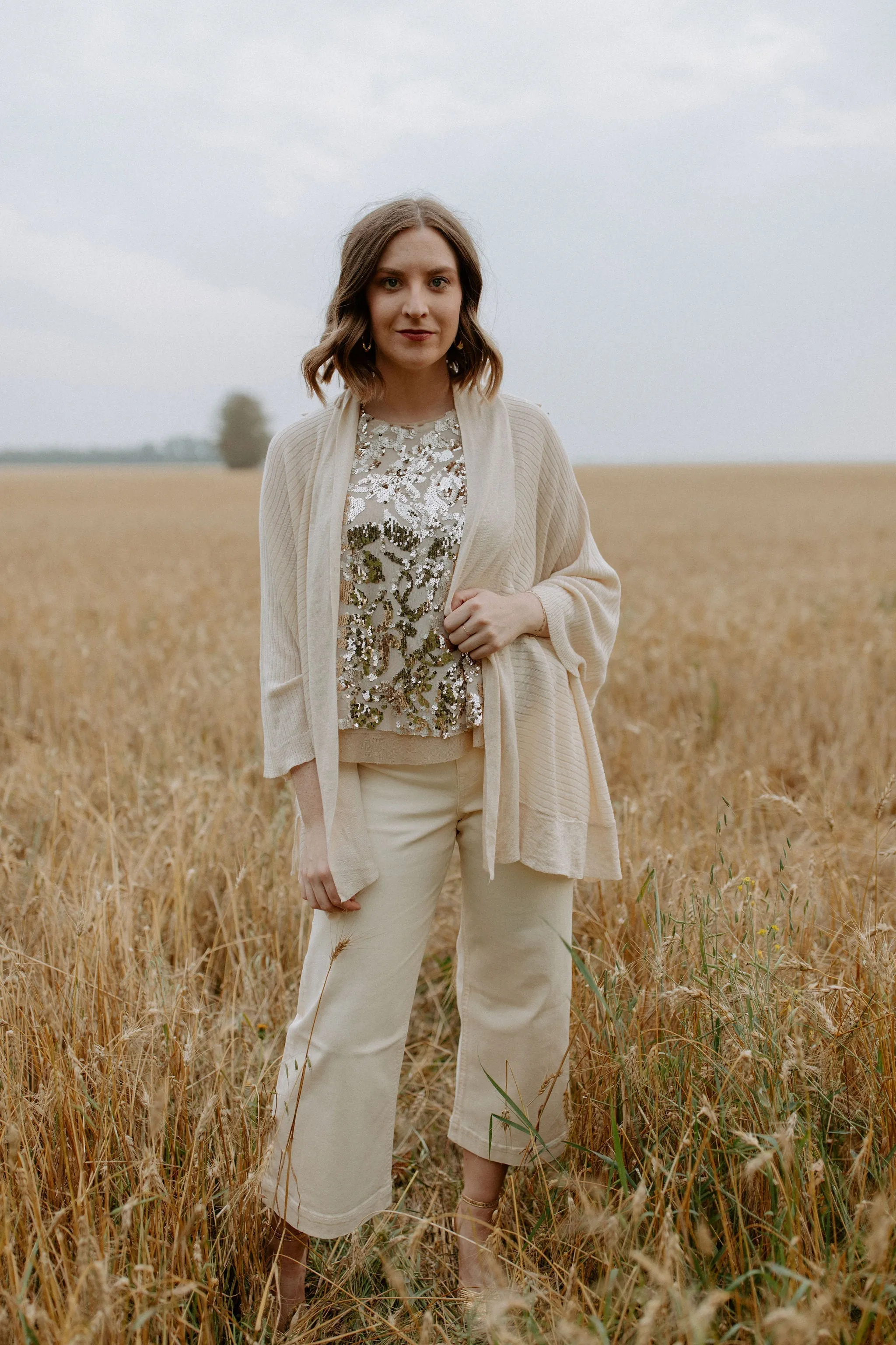 The Positano Cardi by Heartloom - Cream