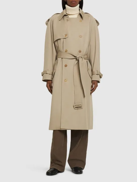 The Row   June wool gabardine trench coat 