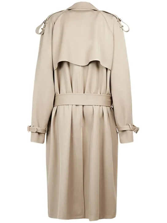 The Row   June wool gabardine trench coat 