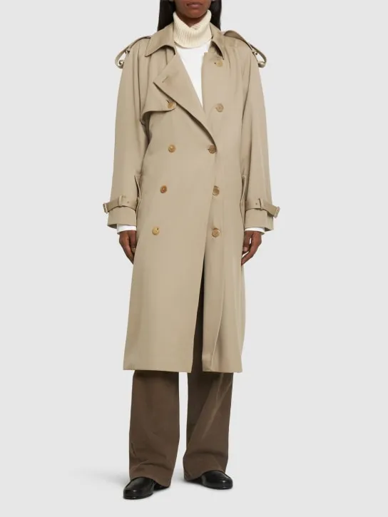 The Row   June wool gabardine trench coat 