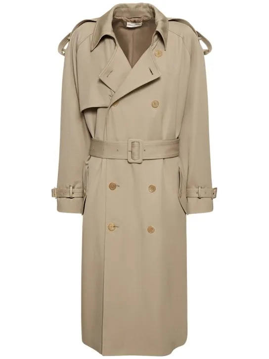 The Row   June wool gabardine trench coat 