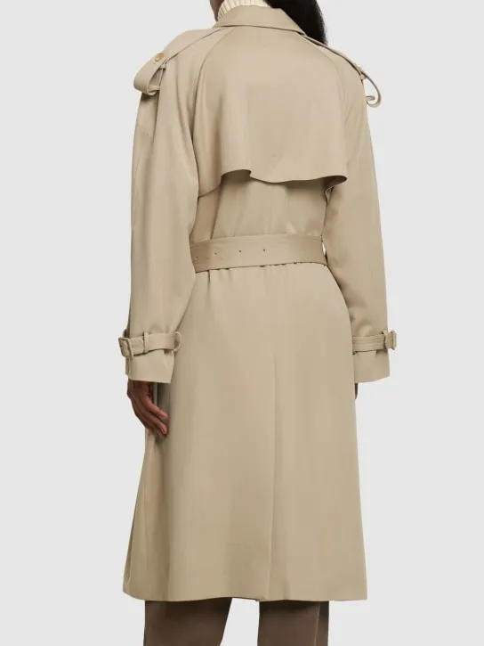 The Row   June wool gabardine trench coat 