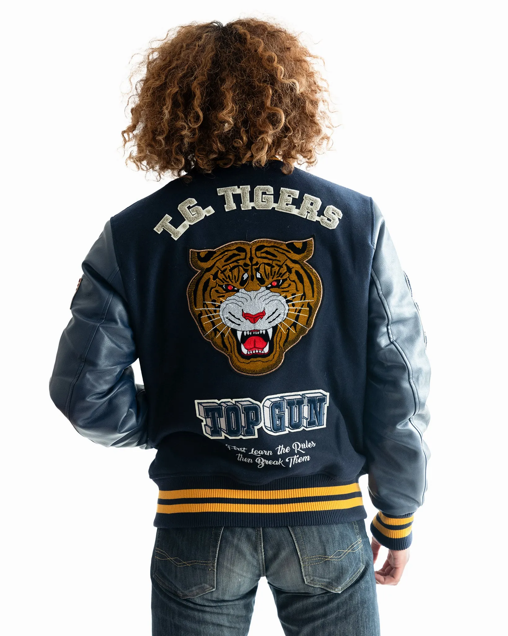 TOP GUN® MEN'S "TIGER" VARSITY JACKET