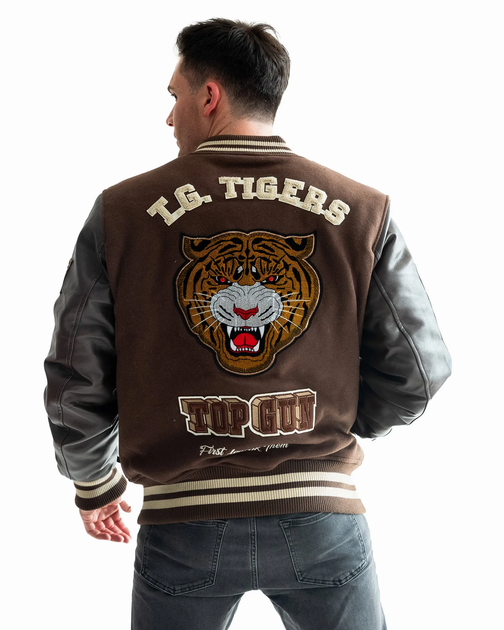 TOP GUN® MEN'S "TIGER" VARSITY JACKET