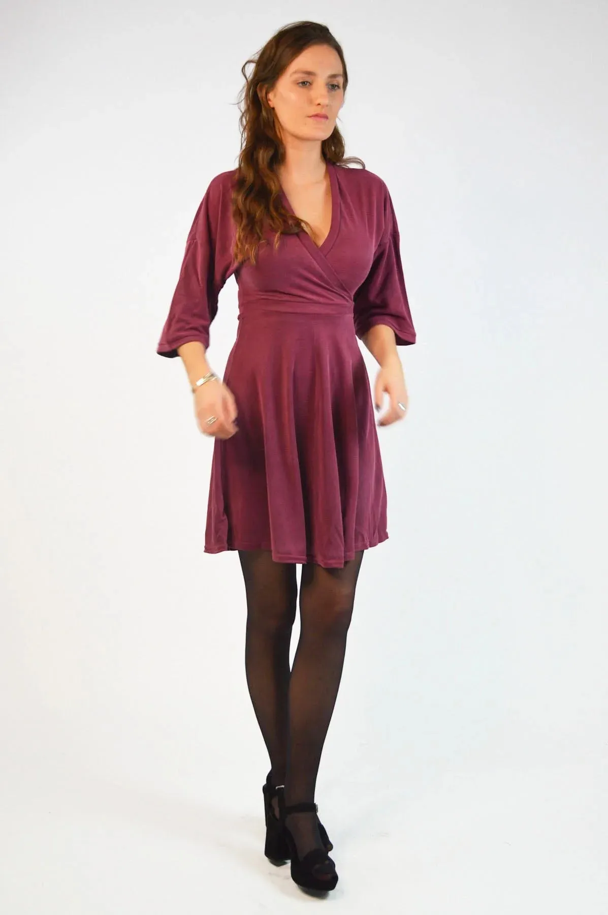 V-Neck Wrap Dress