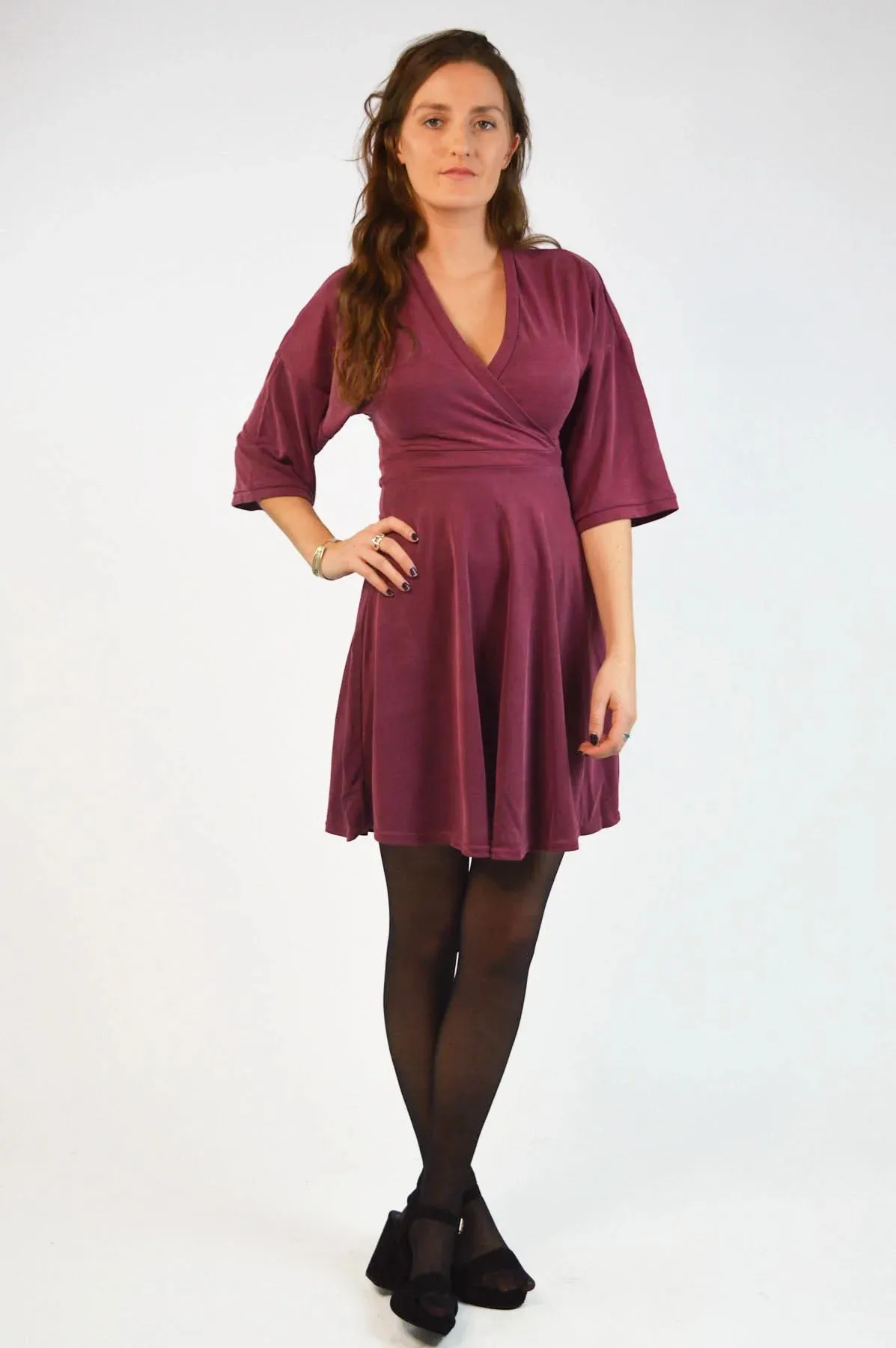 V-Neck Wrap Dress