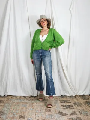 Vintage Lime Mohair Sweater