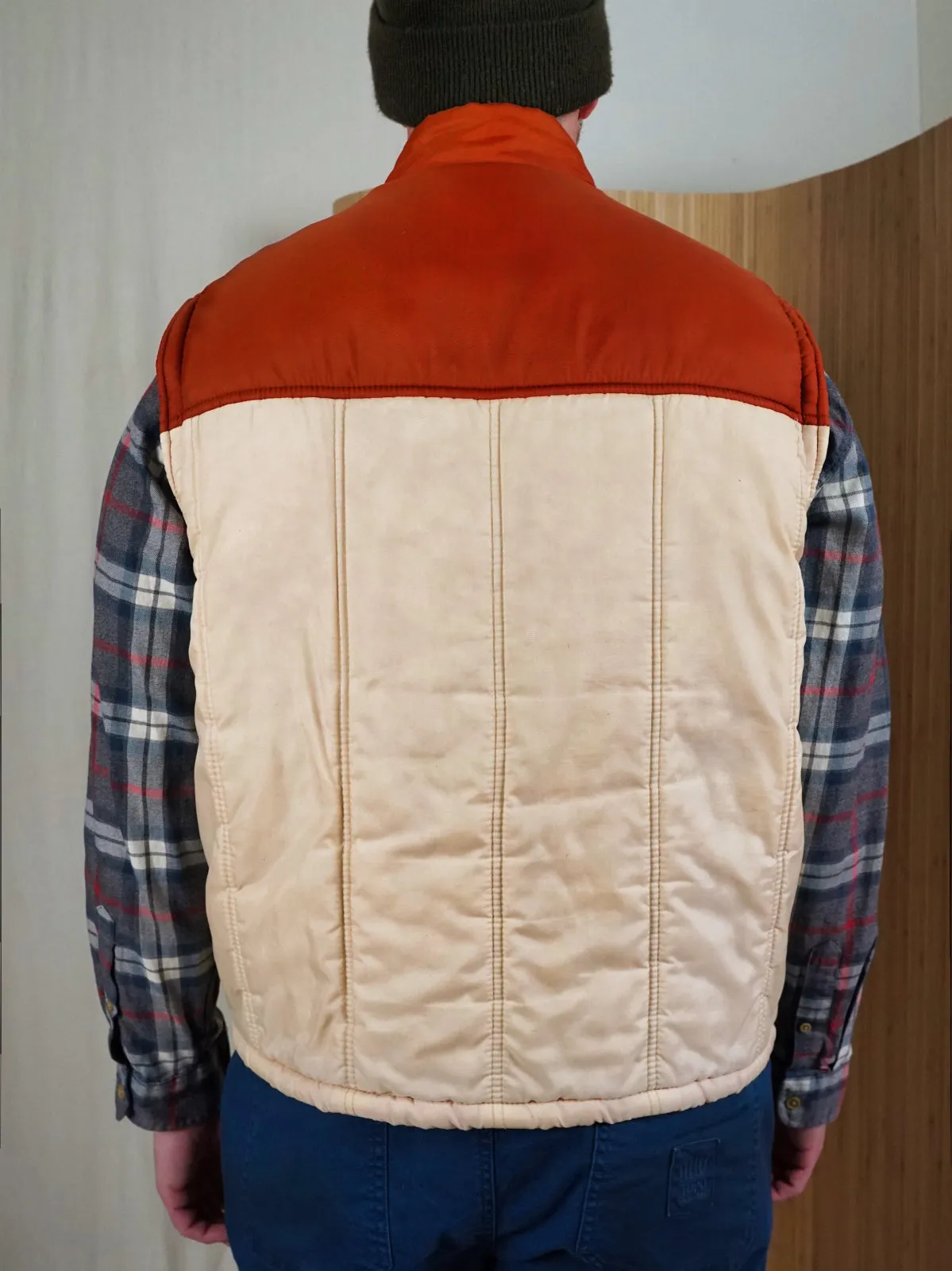 Vintage Quilted Convertible Vest Jacket