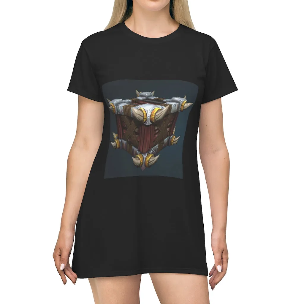 War Raptor Crate All Over Print T-Shirt Dress