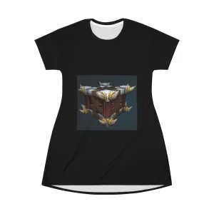 War Raptor Crate All Over Print T-Shirt Dress