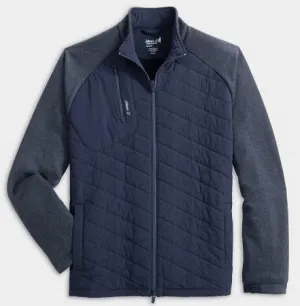 Weller Lightweight Performance Fleece Jacket in Navy by Johnnie-O