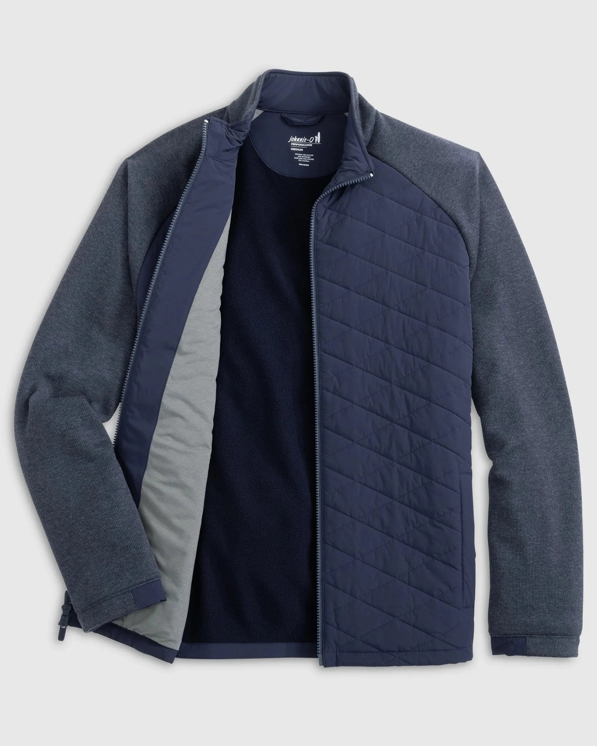 Weller Lightweight Performance Fleece Jacket in Navy by Johnnie-O