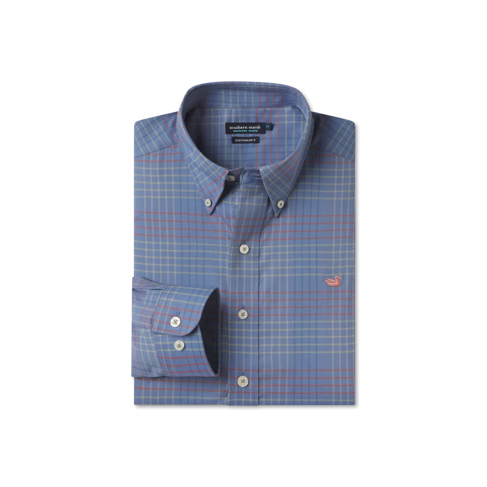 Winfield Grid Performance Dress Shirt