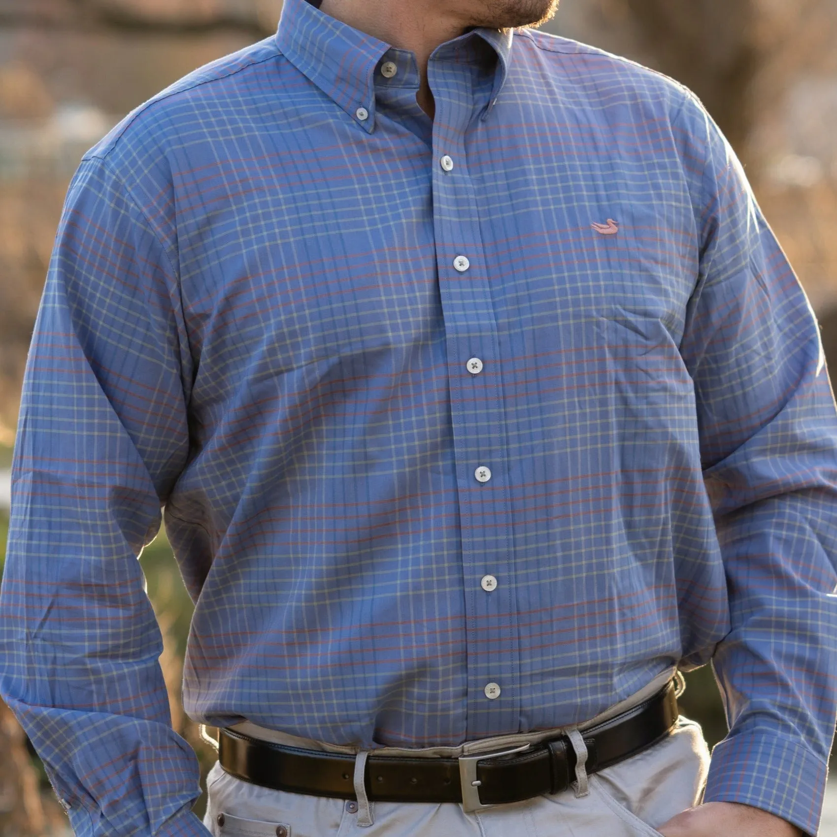 Winfield Grid Performance Dress Shirt