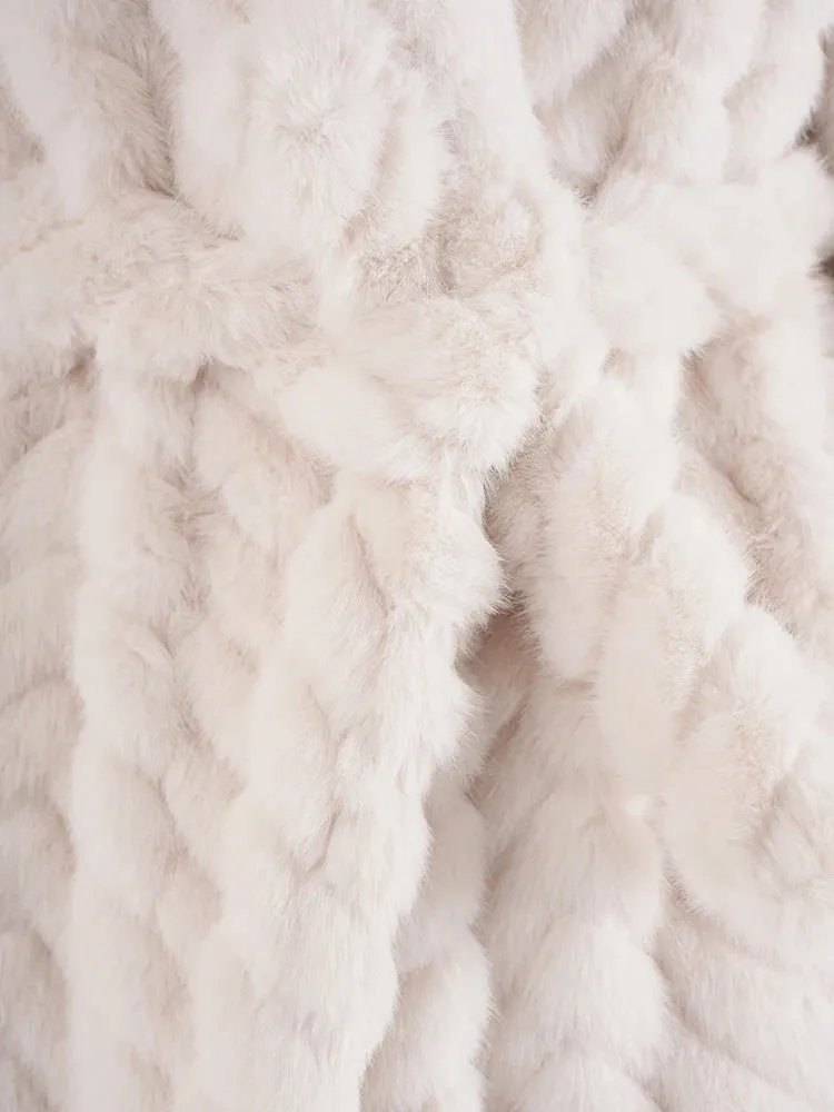 Women's Cozy Faux Fur Long-Length Plush Coat