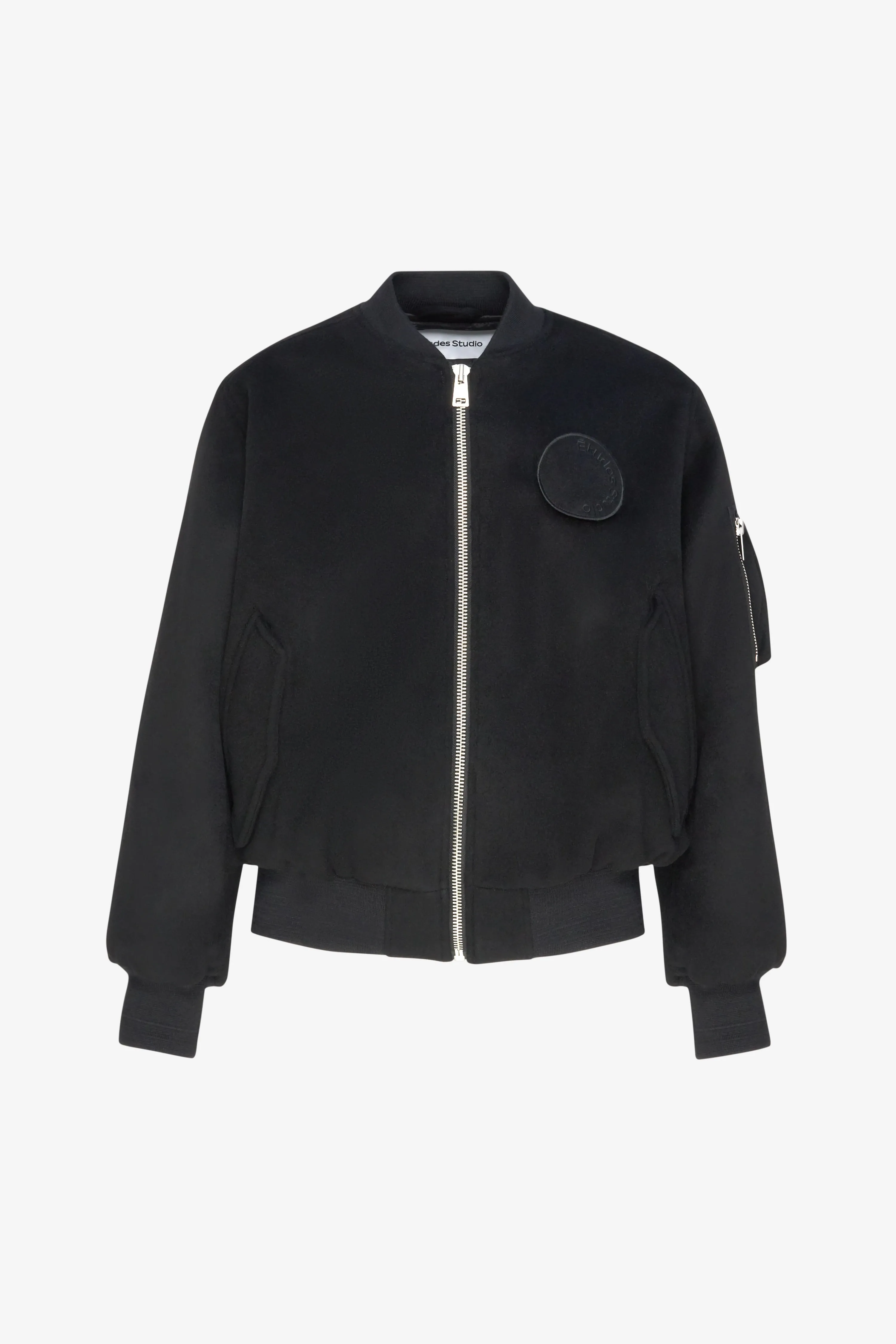 WOOL BOMBER JACKET BLACK