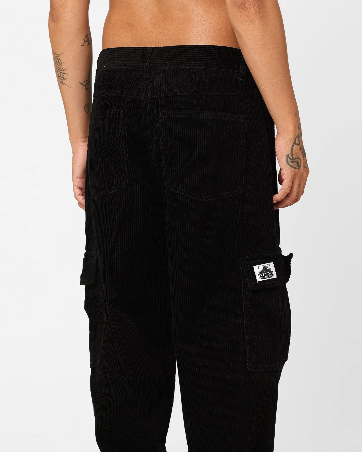 X-Large Cord 91 Cargo Pants Black