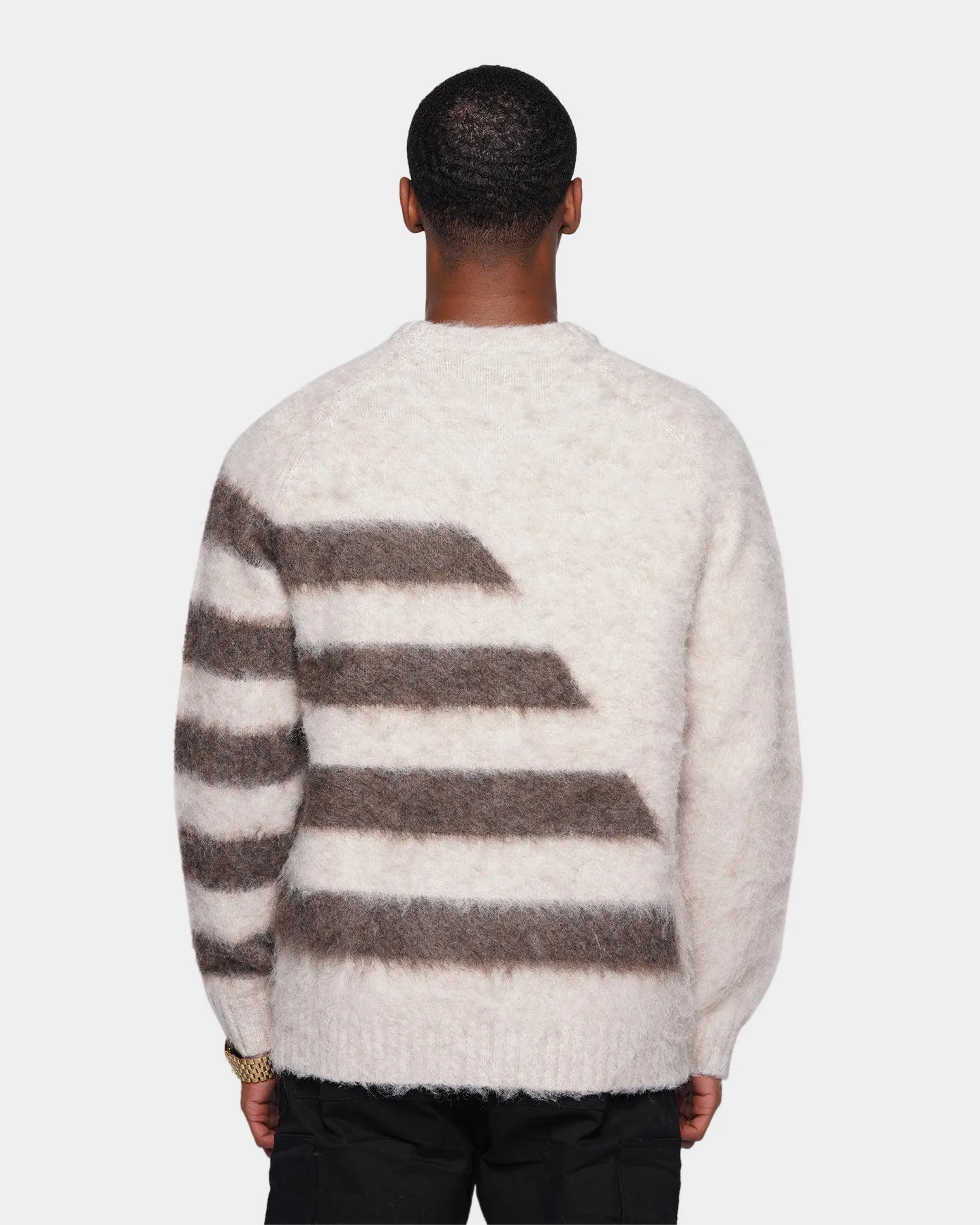 XXIII Arturo Mohair Stripe Jumper Cream