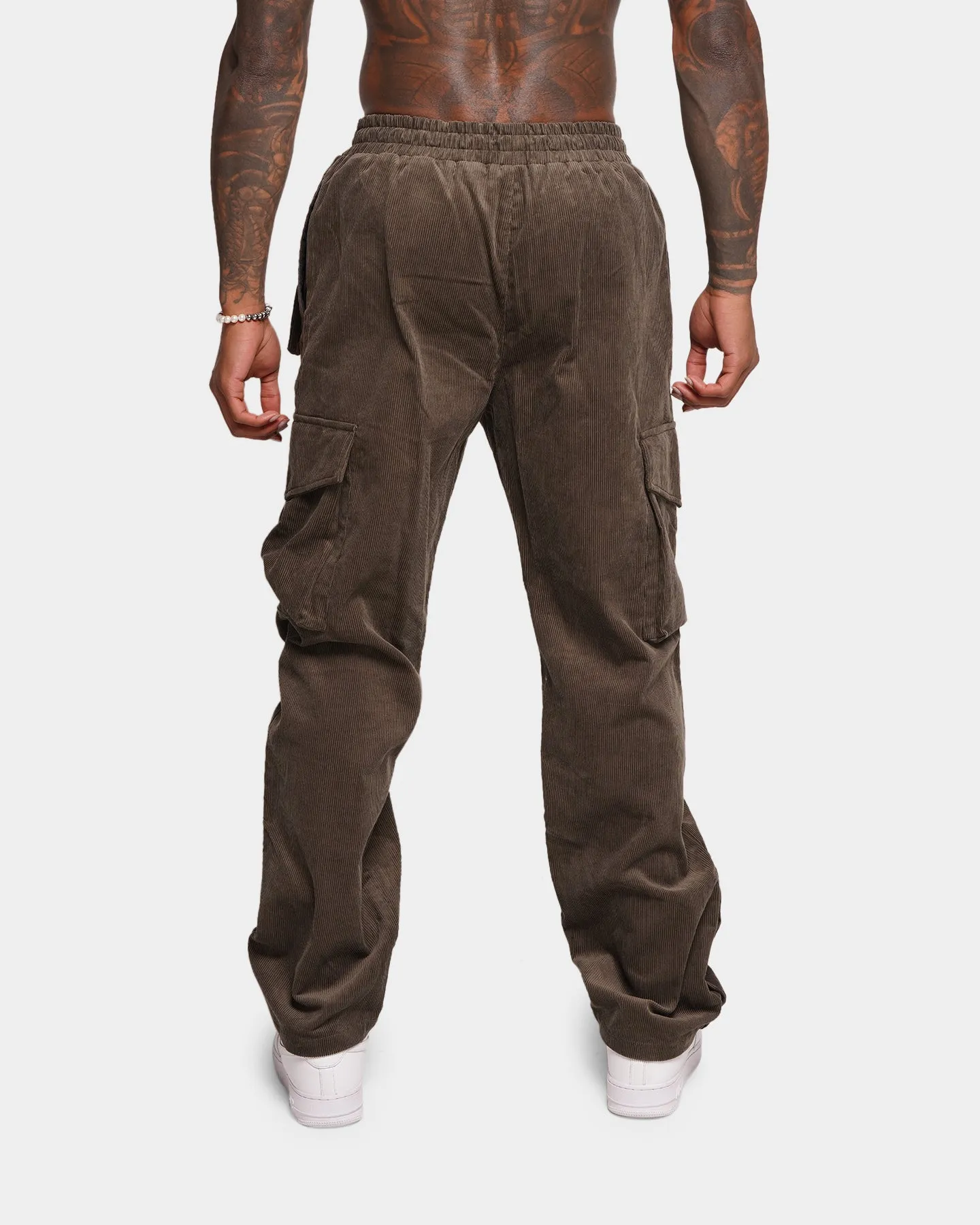 XXIII Faizan Corduroy Cargo Pants Khaki