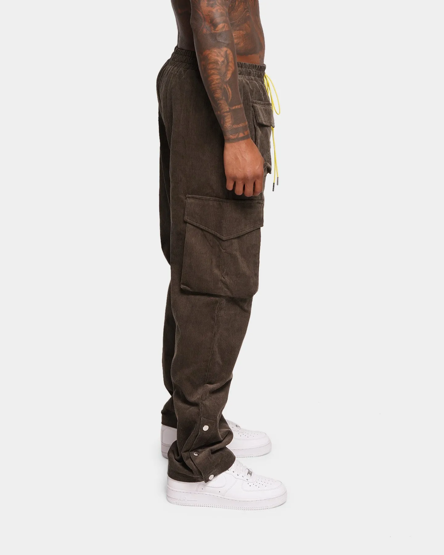 XXIII Faizan Corduroy Cargo Pants Khaki