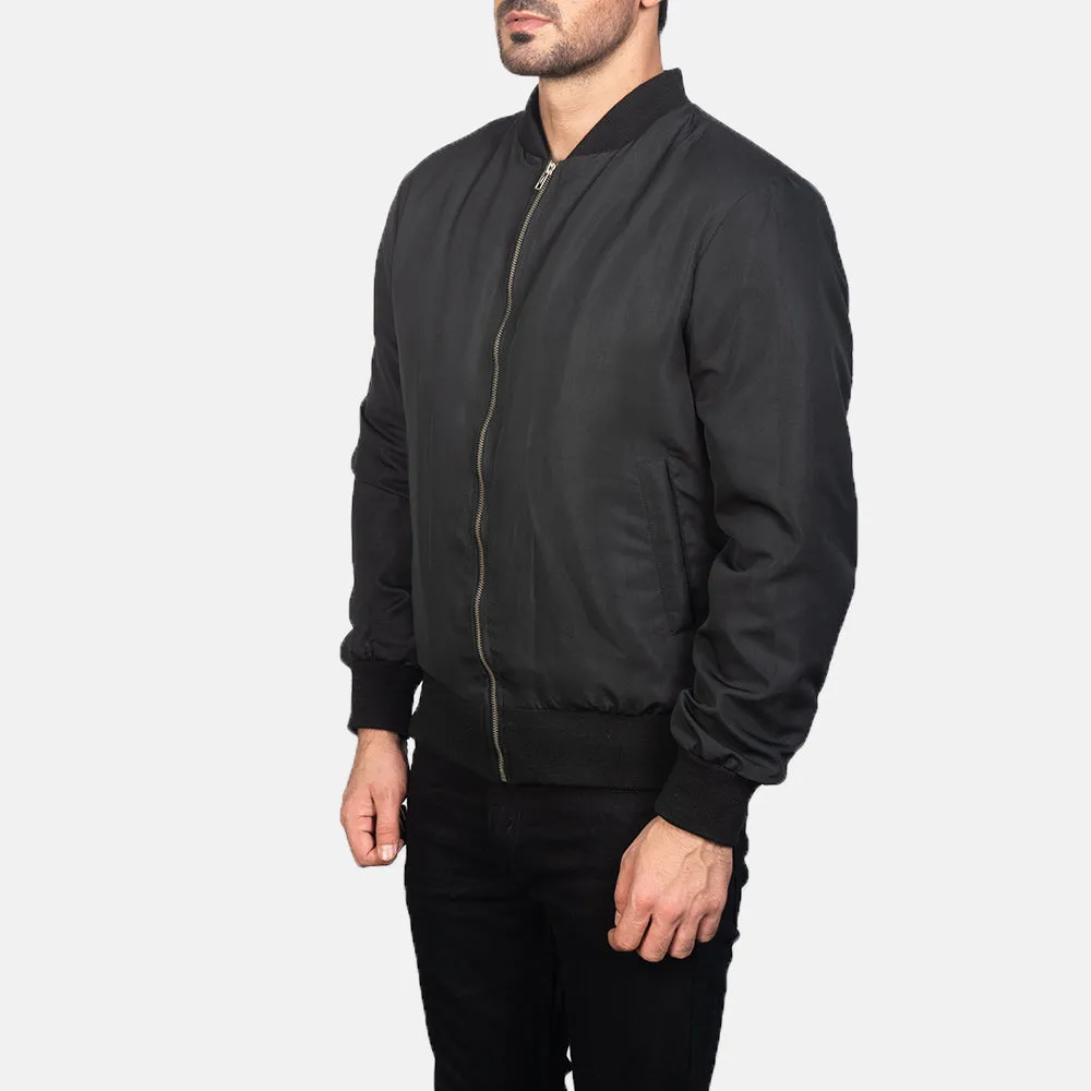 Zack Black Bomber Jacket