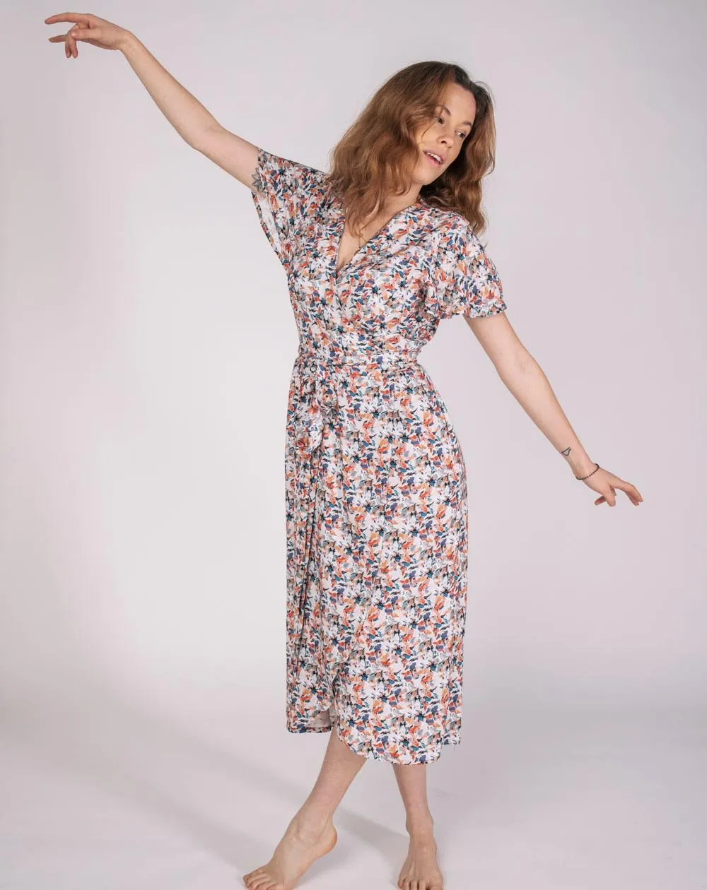 Zargot Wrap Dress Floral